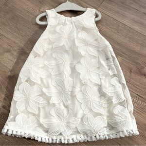 OshKosh B'gosh embroidered  Floral Sleeveless Dress with Fringe